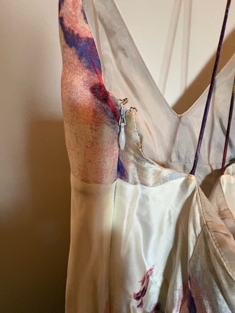 Tiger of Sweden 100 % Silk Floral Slip Dress in Cream and Multicolor size 34 - Picture 6 of 9